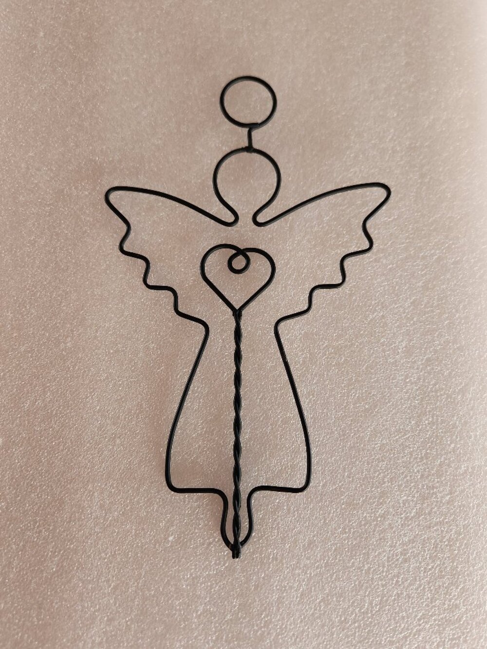 Metal Angel Christmas Ornament